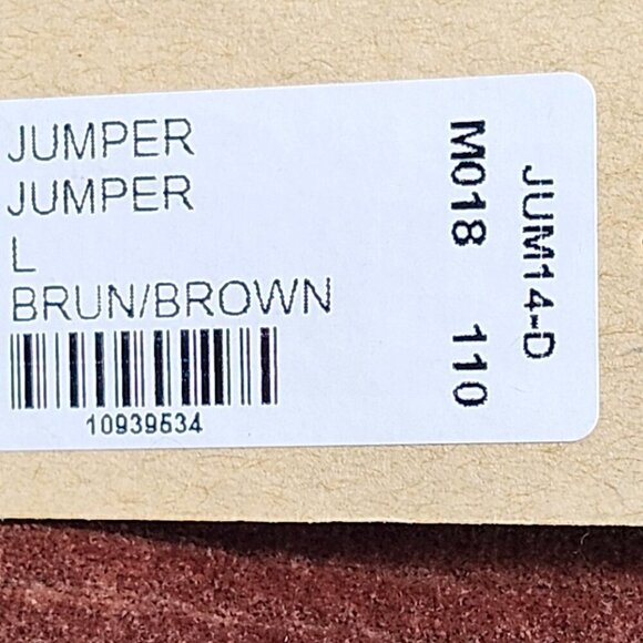 ATTRACTIVE Z/C Brown Corduroy Jumper Women's Size Large BNWT Baby Doll Style - Picture 5 of 7